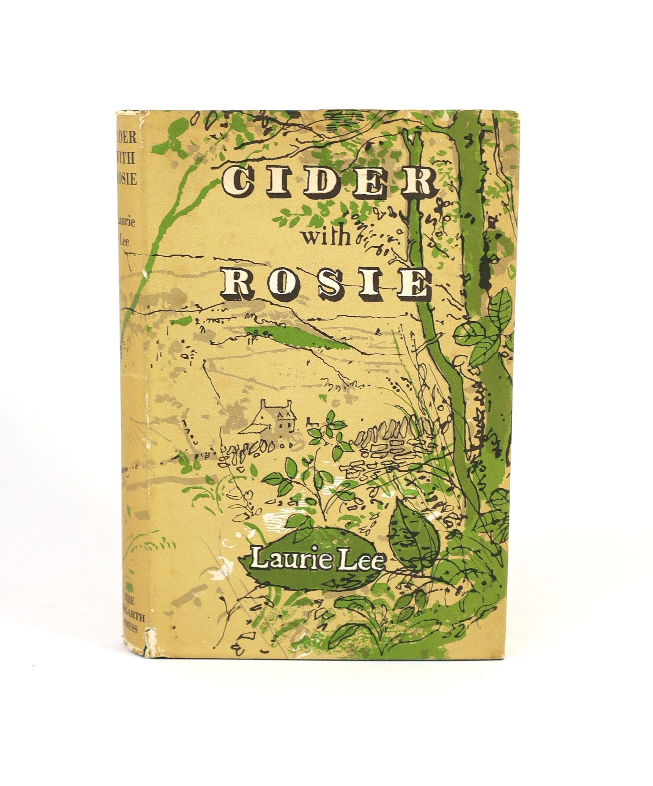 Lee, Laurie - Cider with Rosie, 1st edition, with reference to the fire at the piano works at p.272, original green cloth boards, in unclipped d/j, with illustrations by John Ward, The Hogarth Press, London, 1959, togeth